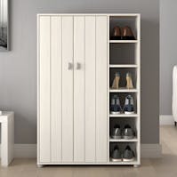 RS Bideford Tall Shoe Cabinet Rustick White