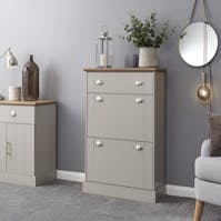 RS Kendal Deluxe Shoe Cabinet Grey