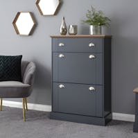 RS Kendal Deluxe Shoe Cabinet Slate Blue