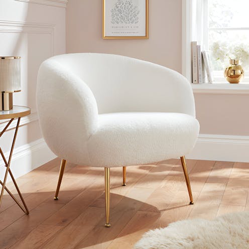 RS Ada Teddy Accent Chair Cream