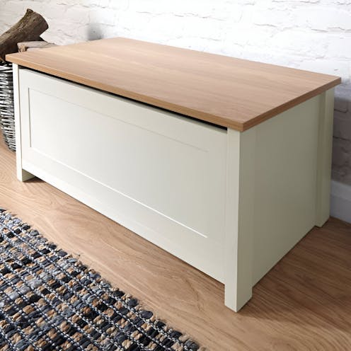 RS Lancaster Ottoman Storage Cream