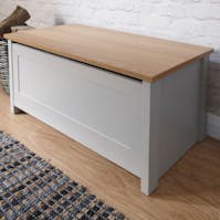 RS Lancaster Ottoman Storage Grey