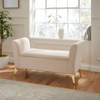 RS Pettine Ottoman Storage Bench Natural