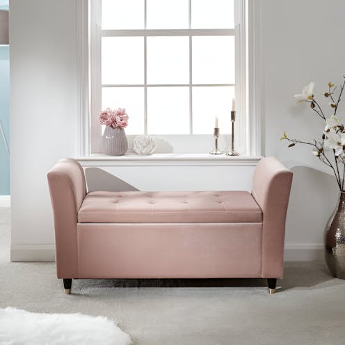 RS Genoa Window Seat Blush Pink Fabric