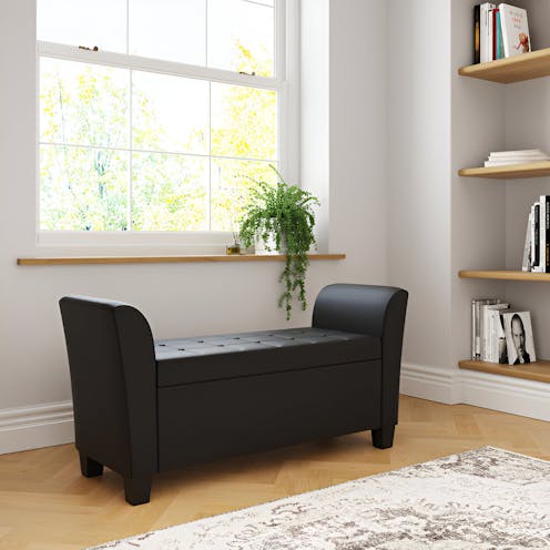 RS Verona Window Seat Black PU