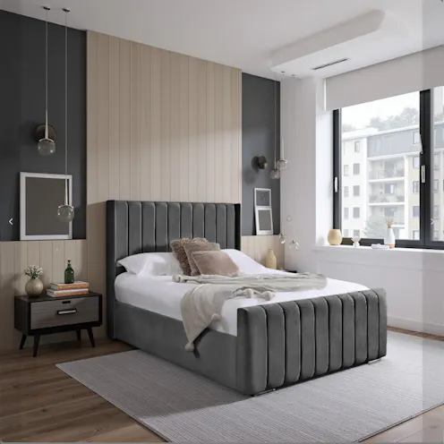 Rapyal Sleep Fiji Wing Upholstered Bed Frame