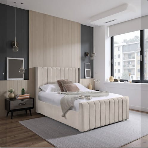 Rapyal Sleep Fiji Wing Upholstered Bed Frame