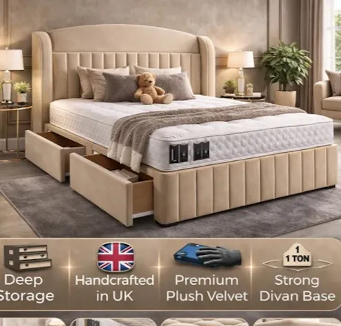 Rapyal Sleep Mayfair Premium Velvet Divan Bed