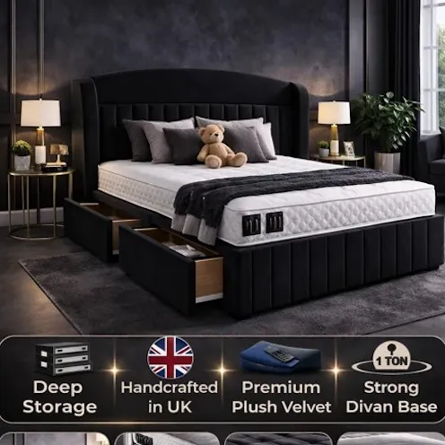 Rapyal Sleep Mayfair Premium Velvet Divan Bed