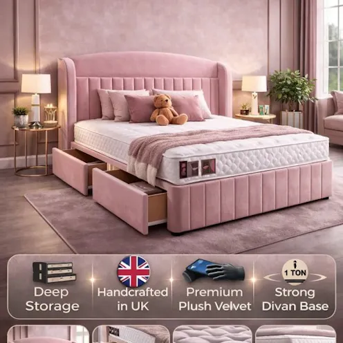 Rapyal Sleep Mayfair Premium Velvet Divan Bed