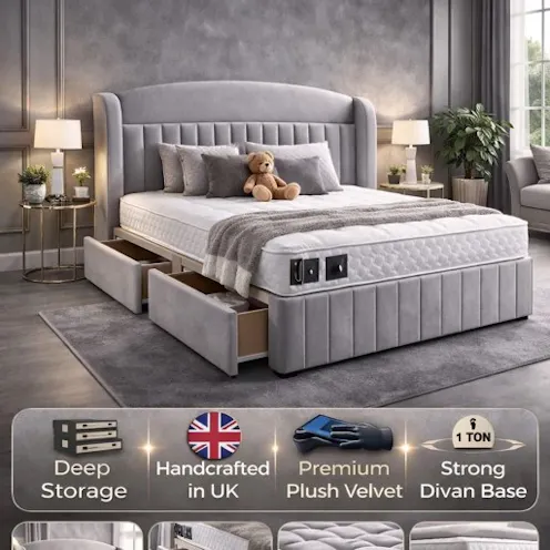 Rapyal Sleep Mayfair Premium Velvet Divan Bed