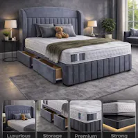 Rapyal Sleep Mayfair Premium Velvet Divan Bed