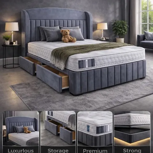 Rapyal Sleep Mayfair Premium Velvet Divan Bed