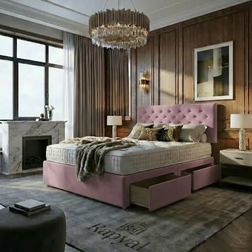 Rapyal Sleep Amalfi Premium Velvet Divan Bed
