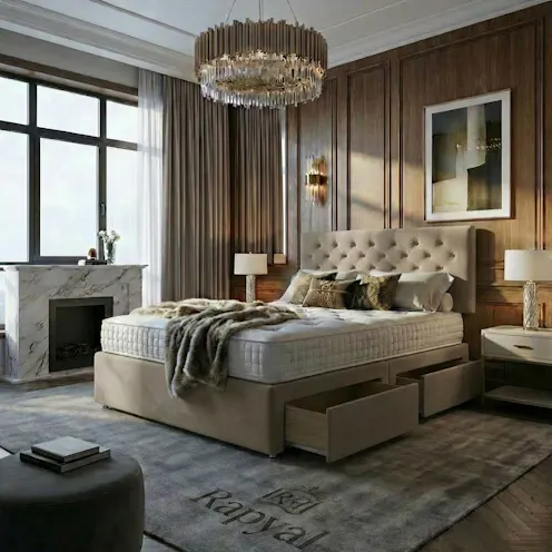 Rapyal Sleep Amalfi Premium Velvet Divan Bed