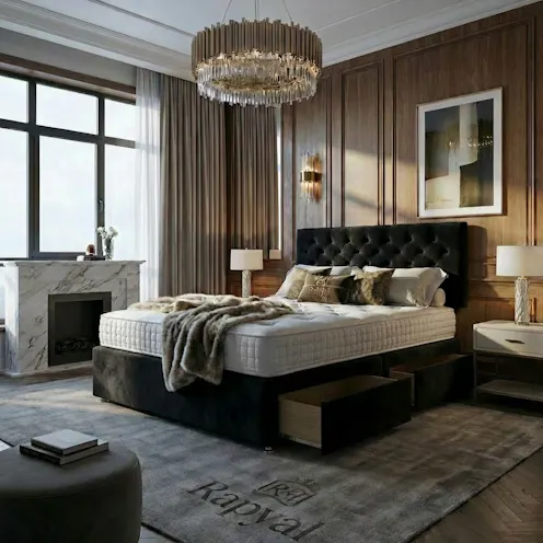 Rapyal Sleep Amalfi Premium Velvet Divan Bed