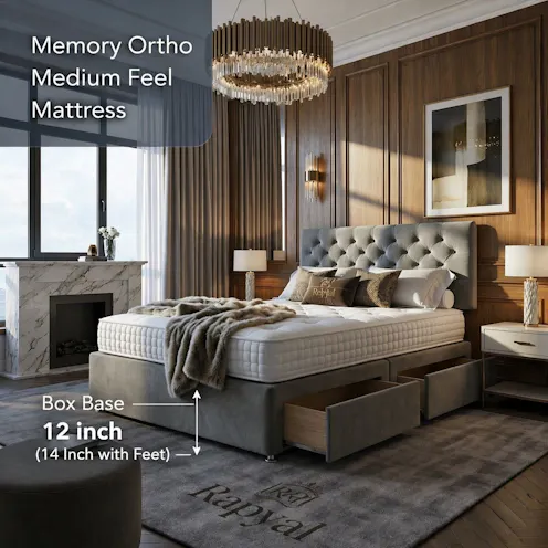 Rapyal Sleep Amalfi Premium Velvet Divan Bed