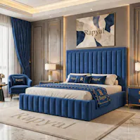 Rapyal Sleep Noir Premium Velvet Bed Frame