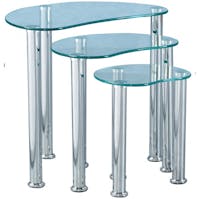 Seconique Cara Glass Nest Of Tables