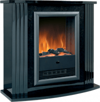 Dimplex Mozart Gloss Black Optiflame® Electric Fireplace Suite