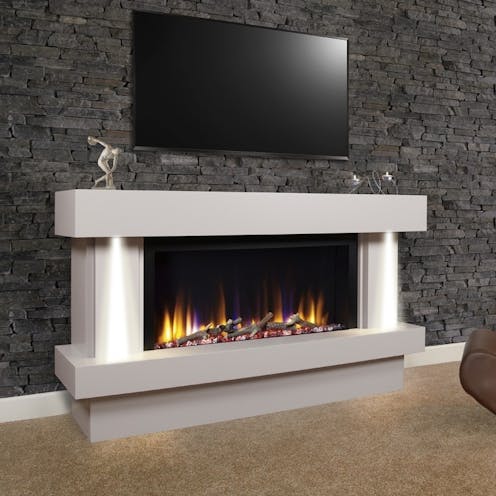 Celsi Ultiflame VR Orbital Illumia 33'' Electric Fireplace Suite