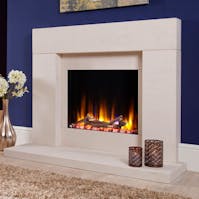Celsi Ultiflame VR Rennes Limestone Electric Fire Suite