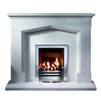 The Gallery Collection Coniston 54" Limestone Fireplace Suite