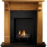 The Gallery Collection Bedford Wood Fireplace With Cromwell Fire Basket