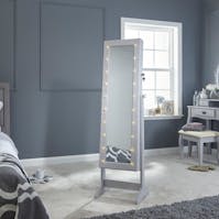 GFW Amore LED Jewellery Armoire Grey