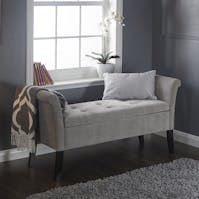 GFW Balmoral Window Seat Grey Chenille