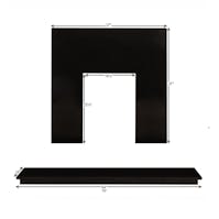 Fireplaces 4 Life  China White Marble Back Panel & Hearth