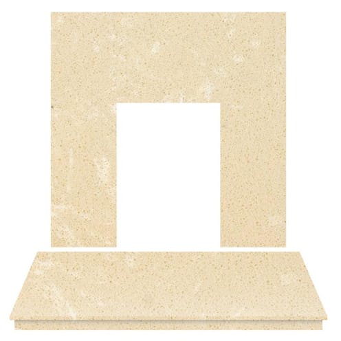 Fireplaces 4 Life China White Marble Back Panel & Hearth