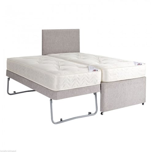 Stone House Pine Master Chenille Open Sprung Deep Quilted Guest Bed
