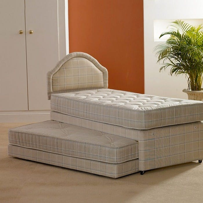 Single divan with clearance guest bed underneath