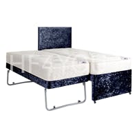 Rapyal Sleep 2 in 1 Trundle Crushed Velvet Guest Bed