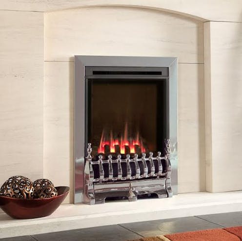 Flavel Windsor Traditional Slimline Inset Silver Gas Fire