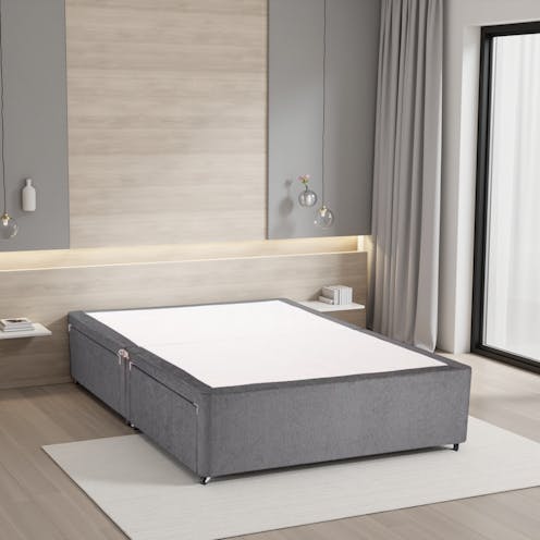 Rapyal Romeo Chenille Divan Bed Base With Drawers