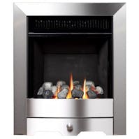 Burley Environ Contemporary Brushed Steel Gas Fire