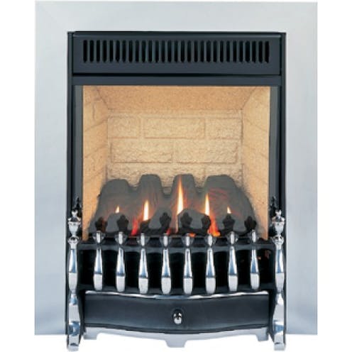 Burley Environ Traditional Chrome Gas Fire