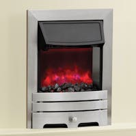Be Modern Enrico Brushed Steel Electric Fire