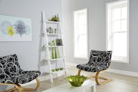 GFW Ladder Style 5 Tier Wall Rack White