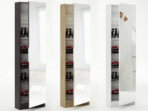 GFW 180CM Mirrored Shoes Cabinet