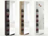 GFW 180CM Mirrored Shoes Cabinet