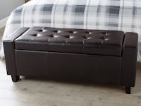 GFW GFW Verona Ottoman Bench Blanket Box - Faux Leather