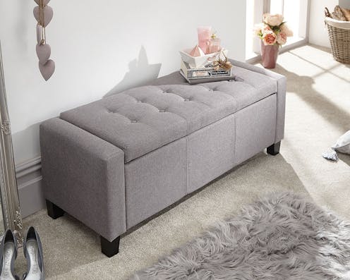 GFW Verona Ottoman Bench Blanket Box Fabric