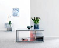 GFW Polar High Gloss LED Coffee Table Grey