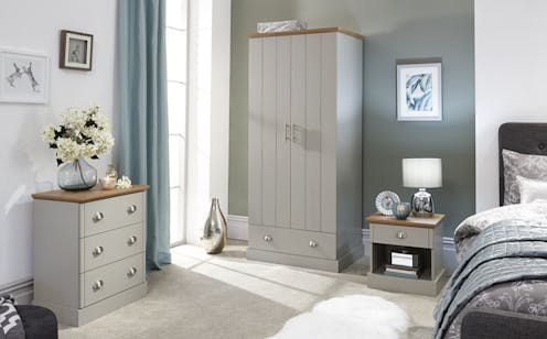 GFW Kendal 3 Piece Bedroom Set - Grey