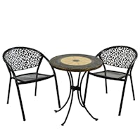 Europa Exclusive Garden RENNES 60cm Bistro with 2 FLORENCE Chairs Set