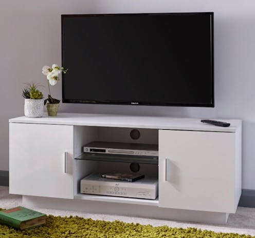 GFW Lima High Gloss TV Unit  Black