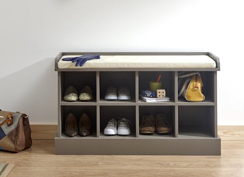 GFW Kempton Shoe Bench Grey